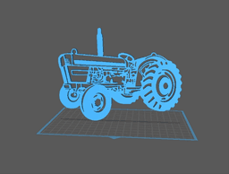 Tracteur - David Brown Wall Art 3d model