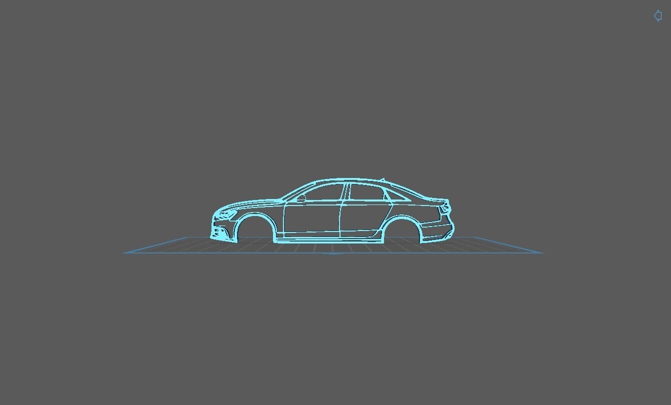 Audi - A6 2012 Wall Art 3d model