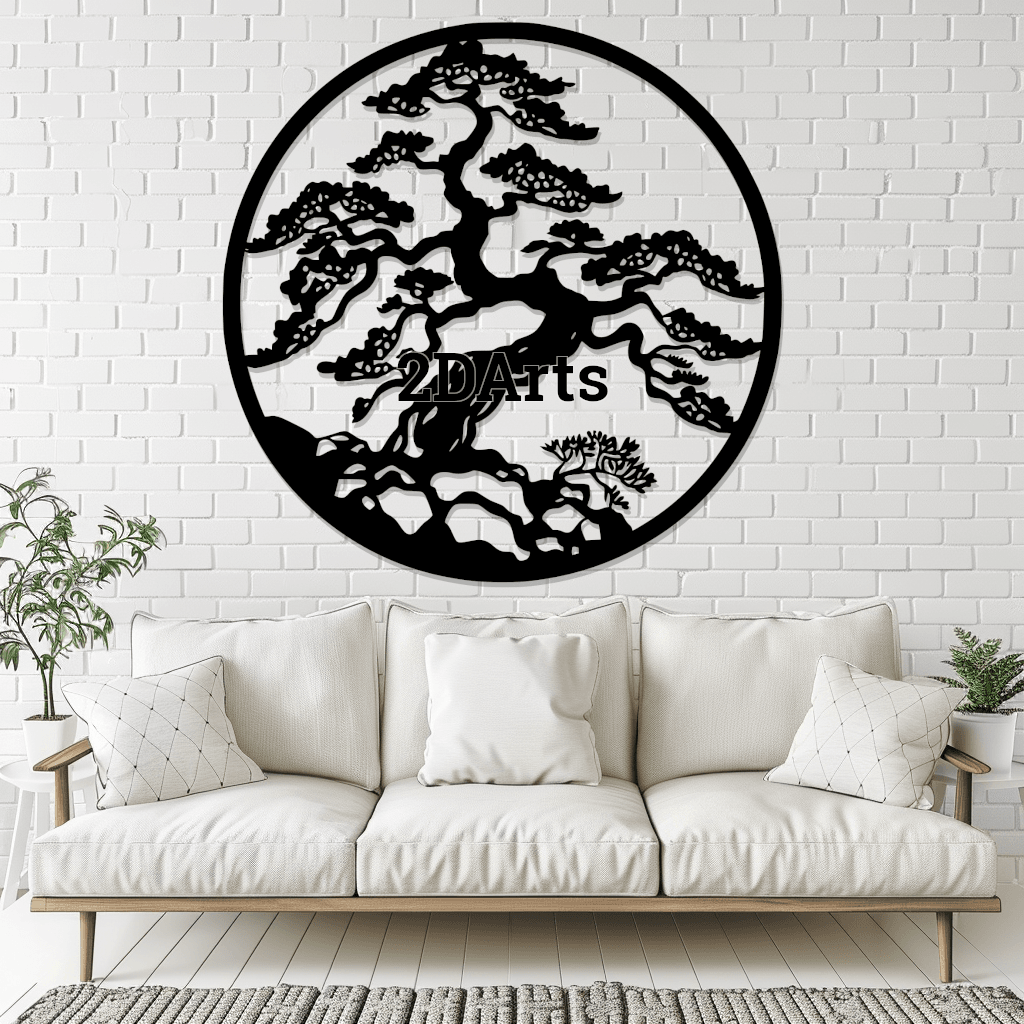 Bonsai 2D Wall Art/Window Art 3d model