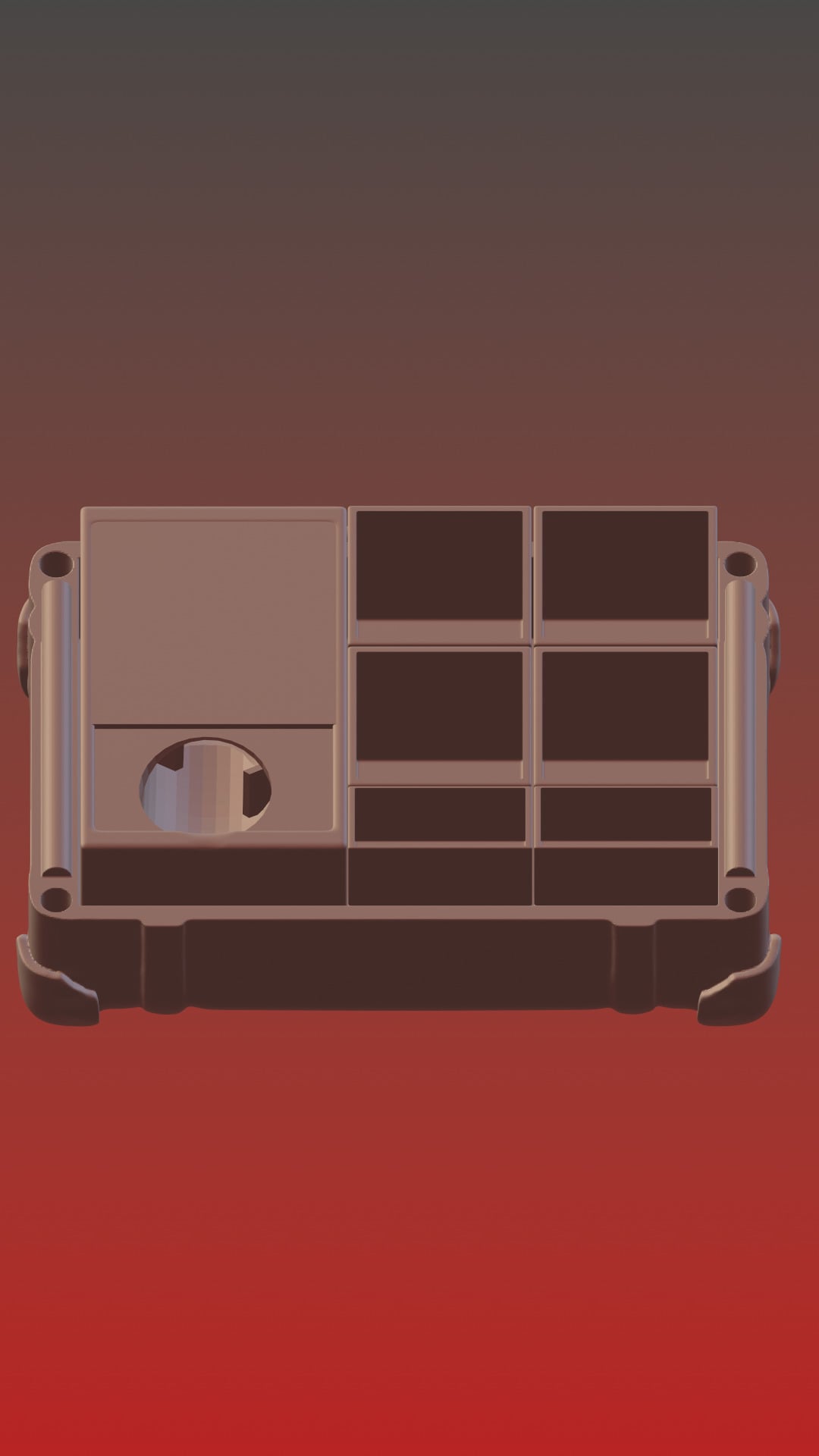 Suitcase for boardgaming or RPG 3d model