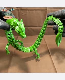 Flexi Leaf Dragon(Print-in-place) 3d model