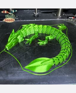 Flexi Leaf Dragon(Print-in-place) 3d model