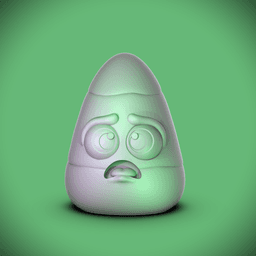 Candy Corn -Scared (+Bambu 3mf) 3d model