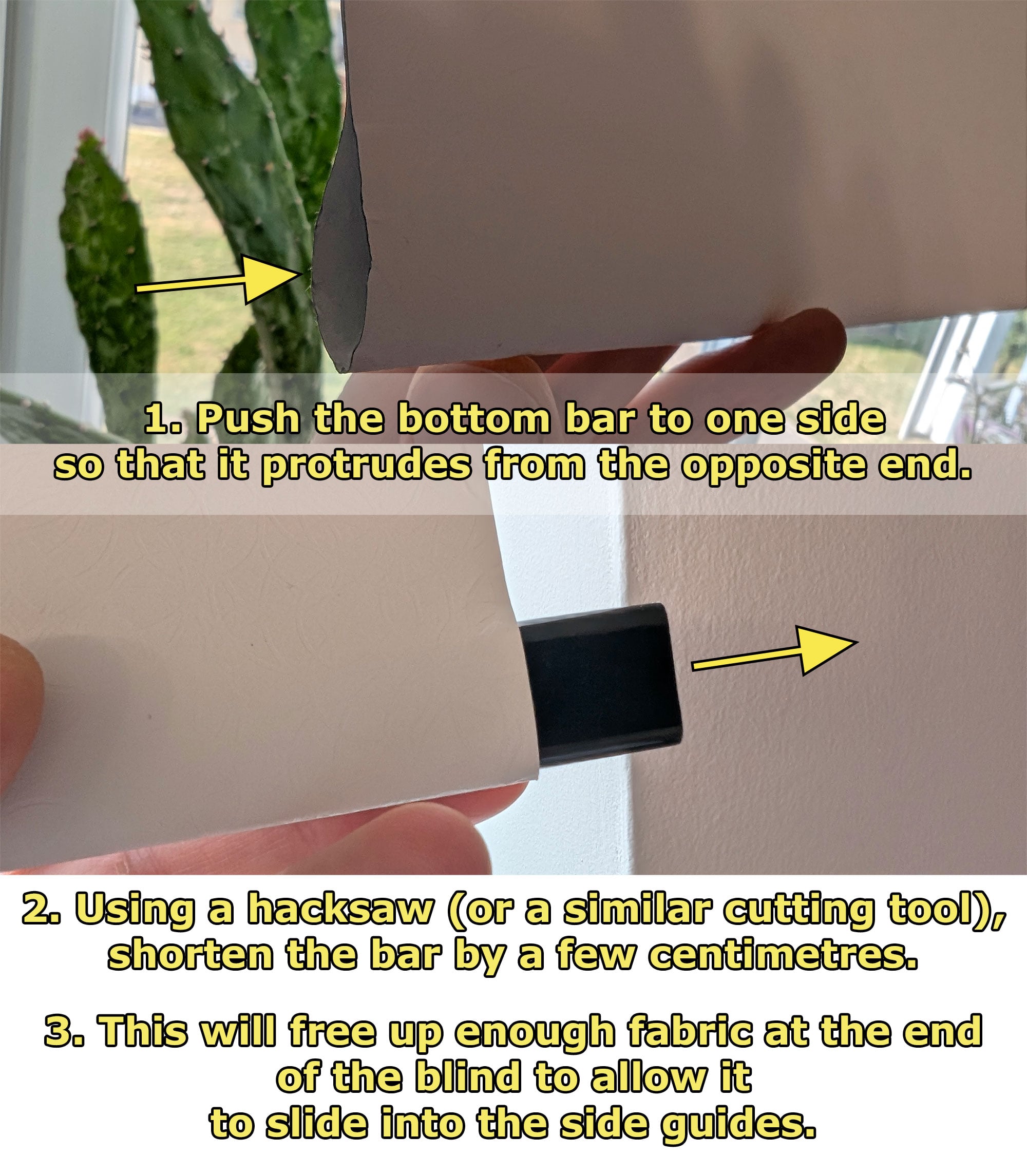 Blackout Roller Blind Side Guide 3d model