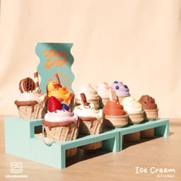 Ice Cream Sundae Fidget Clicker Bundle 3d model