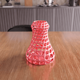 Parametric Voronoi Decorative Vase 3d model