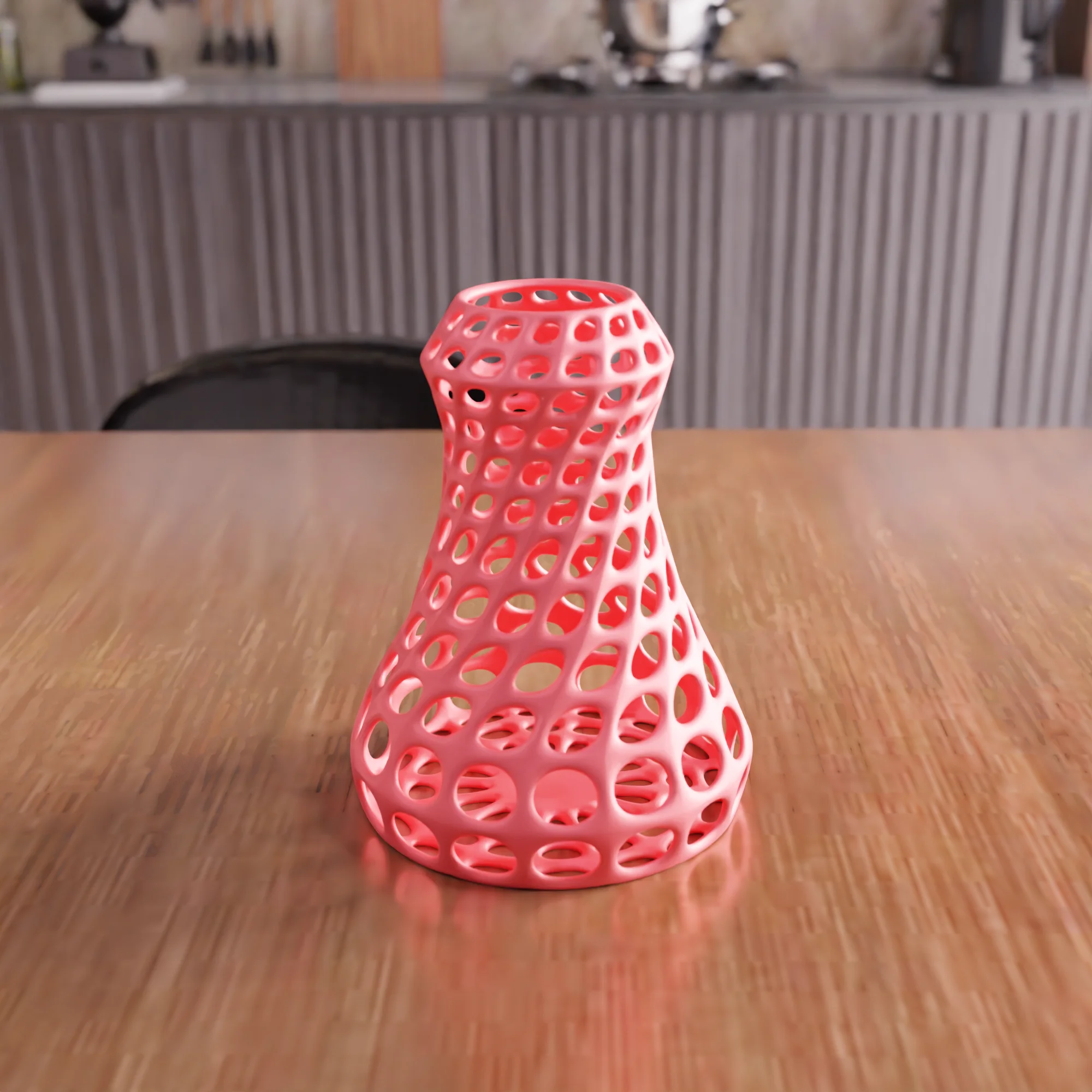 Parametric Voronoi Decorative Vase 3d model