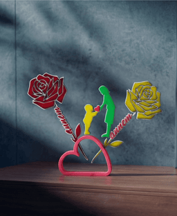 Mother's Day Rose-Anneler Günü Gül 3d model