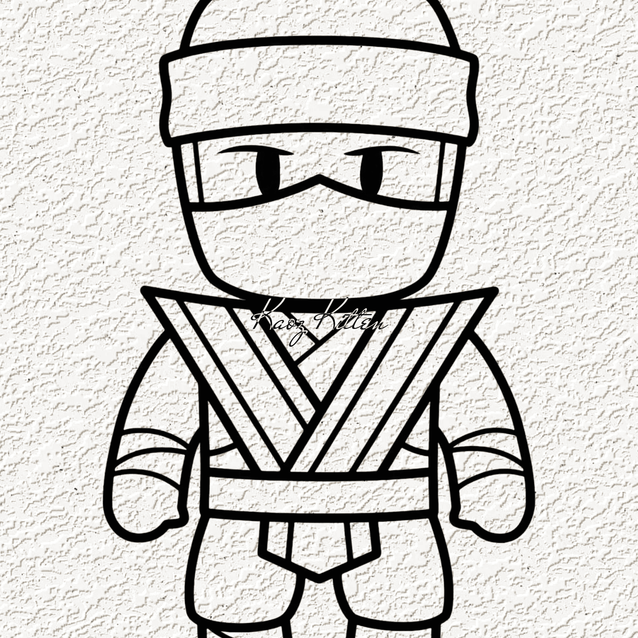 roblox ninja WALL ART 3d model