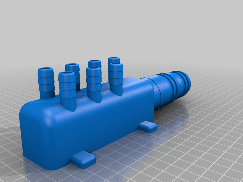 SPA manifold for 7 hoses 3d model