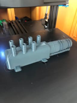 SPA manifold for 7 hoses 3d model