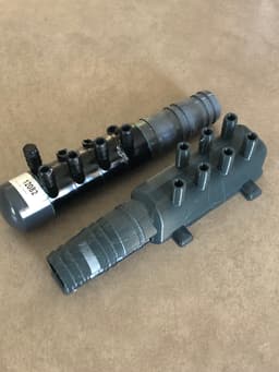 SPA manifold for 7 hoses 3d model