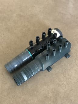 SPA manifold for 7 hoses 3d model