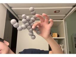 Human made out of balls 3d model
