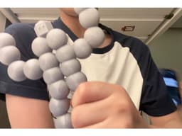 Human made out of balls 3d model