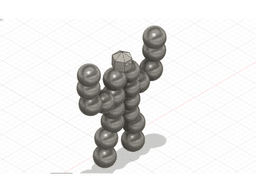 Human made out of balls 3d model