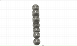 Human made out of balls 3d model