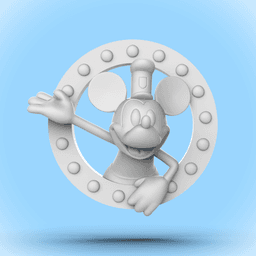 Steamboat Willie Porthole -Wall Art 3d model