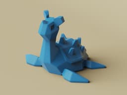 Low-poly Lapras 3d model