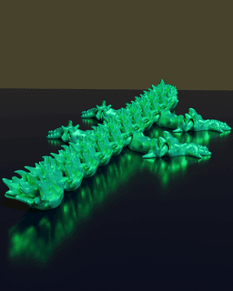 Flexi Ancient Dragon - Support free - Print in Place 3d model