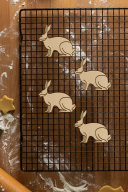 Rabbit Cookie Cutter, Biscuit Cutter 3d model