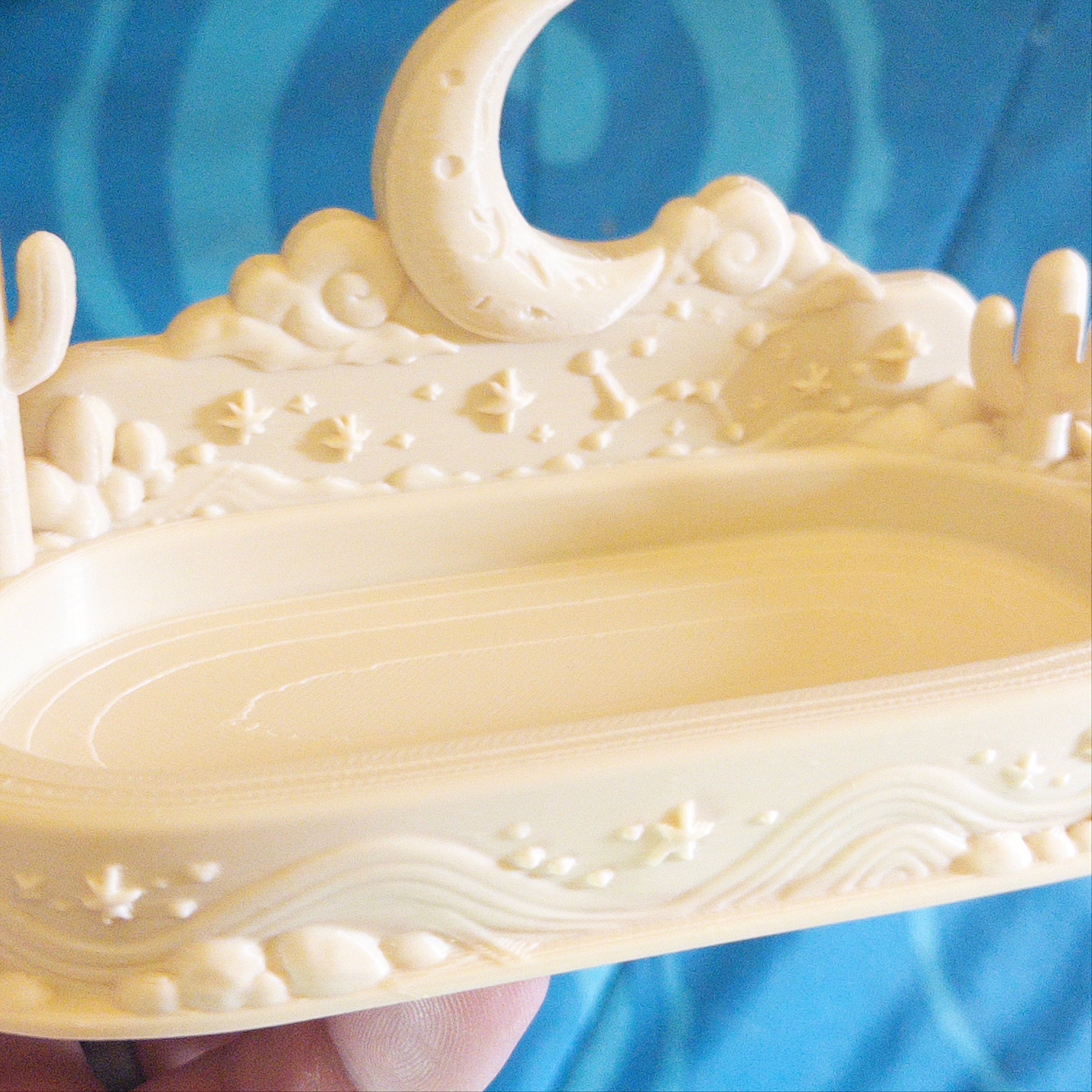 Desert Moon Cactus Catchall Tray 3d model