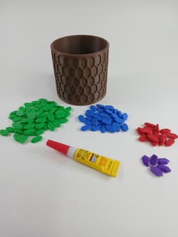 Simple Rupee Trash Can/Pen Holder/Flower Pot 3d model