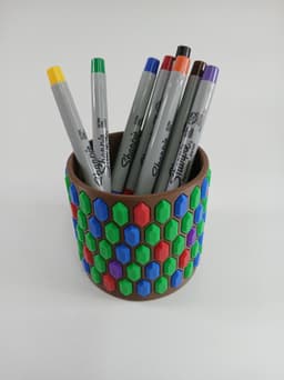 Simple Rupee Trash Can/Pen Holder/Flower Pot 3d model