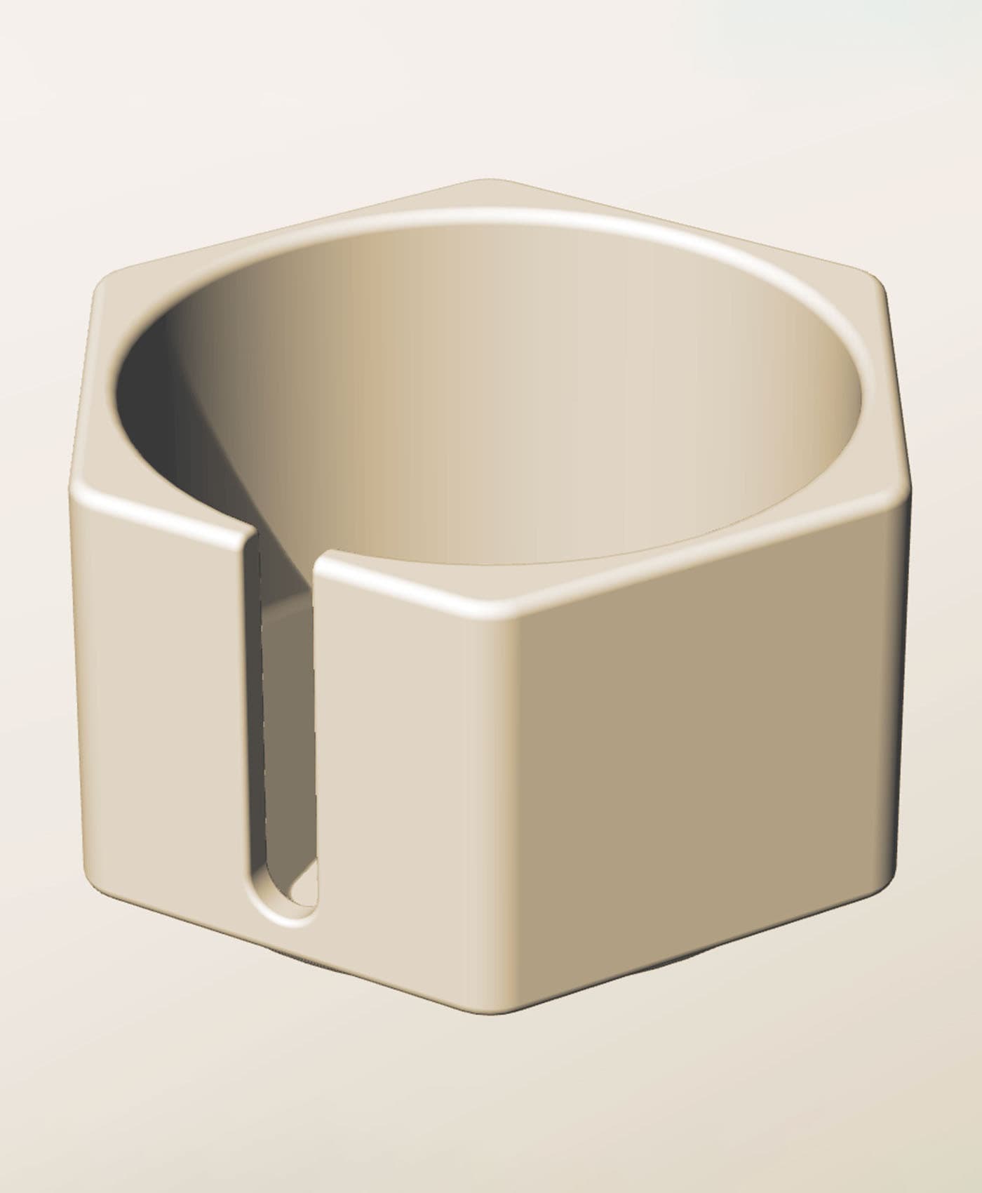 CH96-60-S Modular stacking slotted container for home decor 3d model