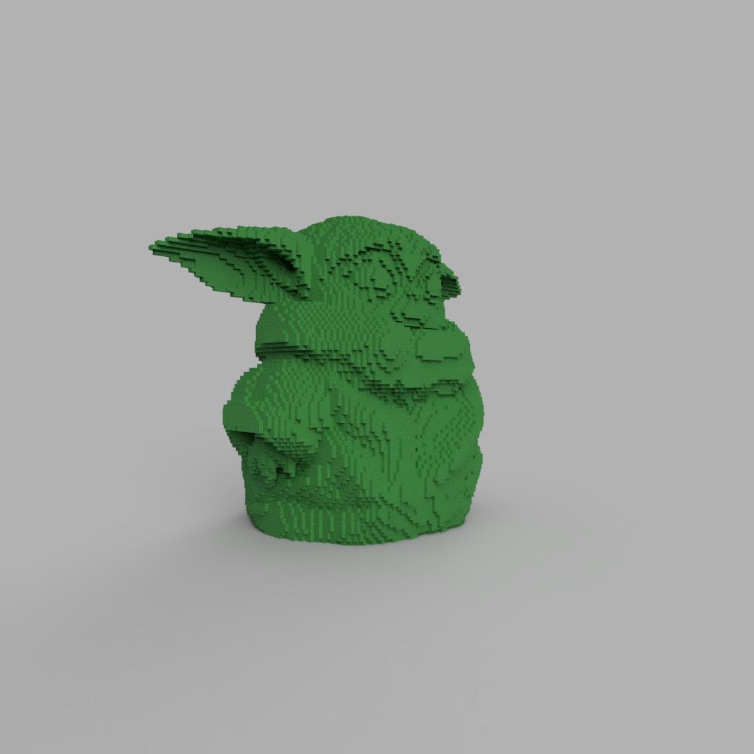 Minecraft Yoda 3d model