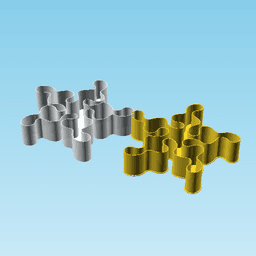 pentaBlob02, nestable box (v2) 3d model
