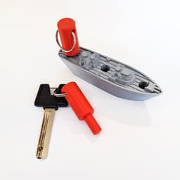 Battleship keychain Holder 3d model
