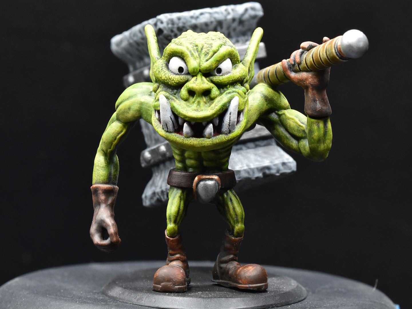 Vogland Orc Beserker Miniature (with and without supports) 3d model