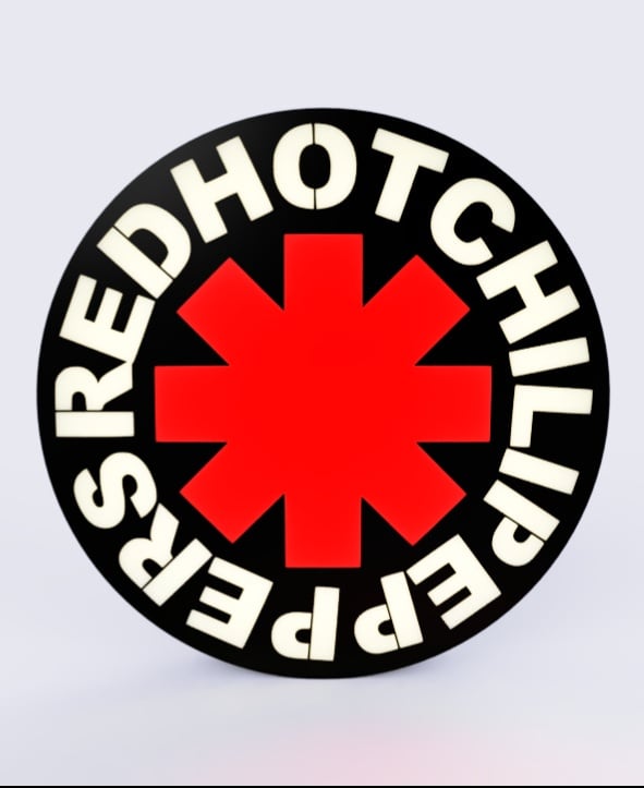 Red Hot Chili Peppers - LED strip compatible 3d model