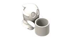 Shy Guy Pen Pot Desk Organiser 3d model