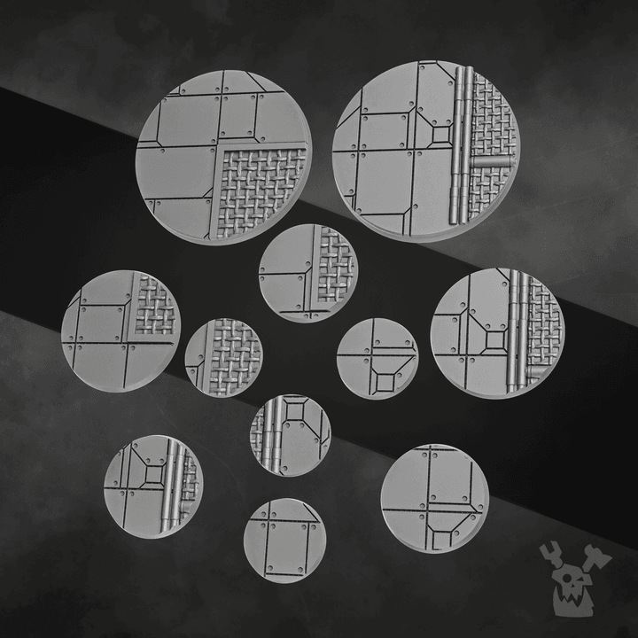 Decorative bases "Spaceship" Set 3d model