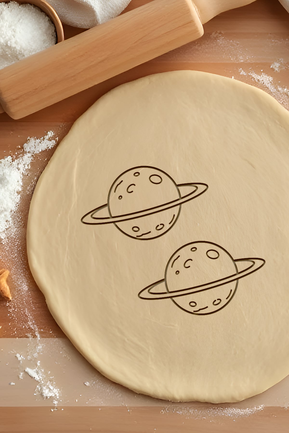 Planet Cookie Cutter, Biscuit Cutter 3d model
