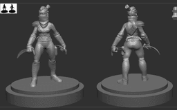 Female Rogue 35mm DnD Mini 3d model