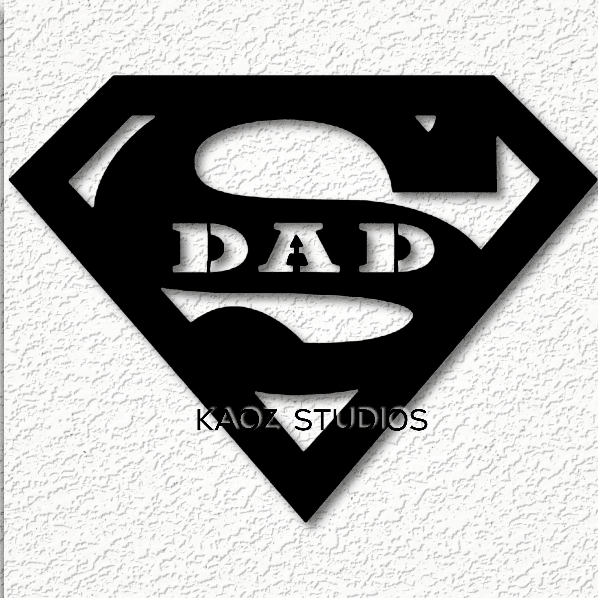 super dad wall art hero wall decor for fathers day 3d model