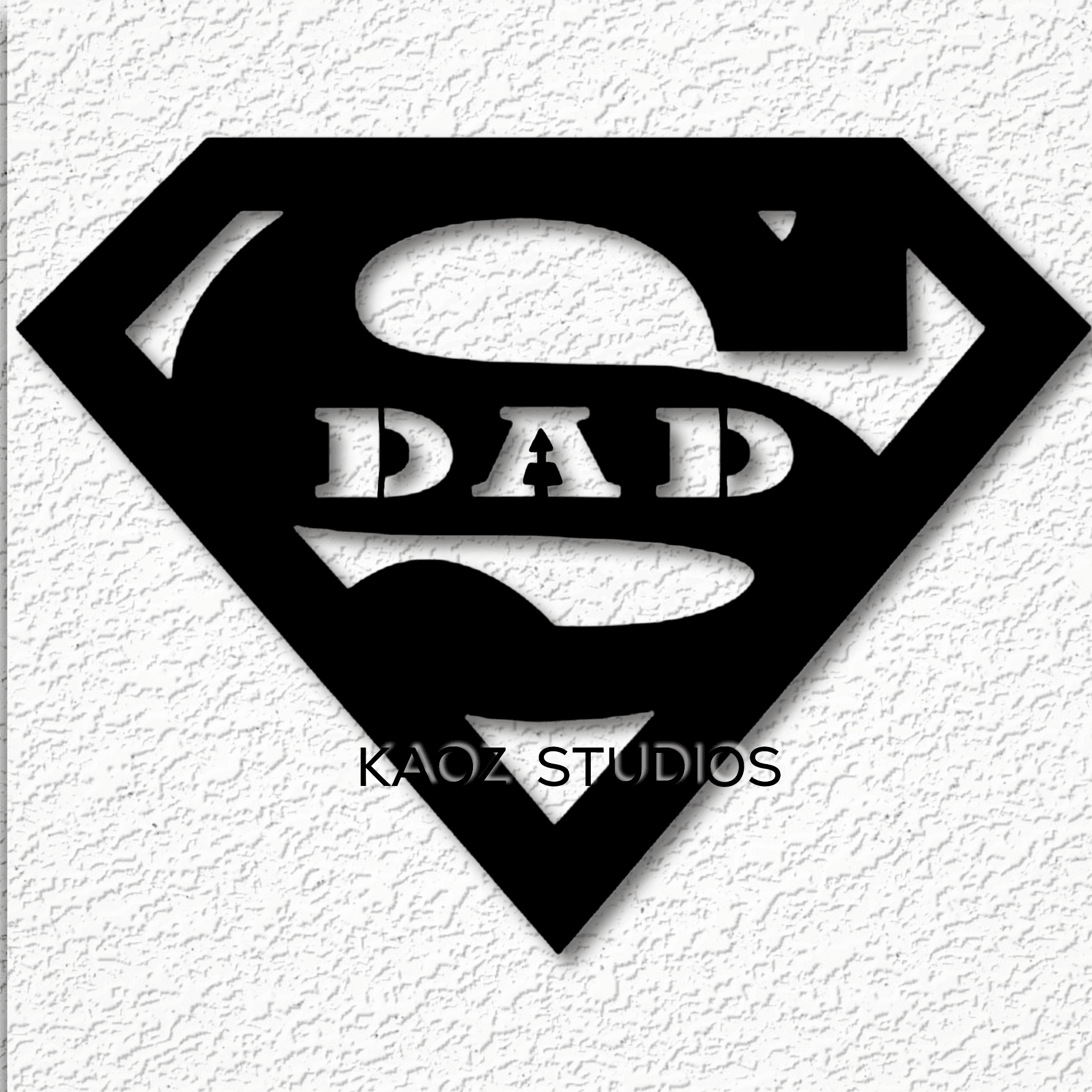 super dad wall art hero wall decor for fathers day 3d model
