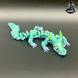 Graceful Dragon - Articulated - Print in Place - No Supports - Flexi - Fantasy 3d model