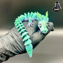 Graceful Dragon - Articulated - Print in Place - No Supports - Flexi - Fantasy 3d model