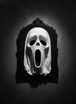 Ghost in Frame Halloween Wall Plaque 3d model