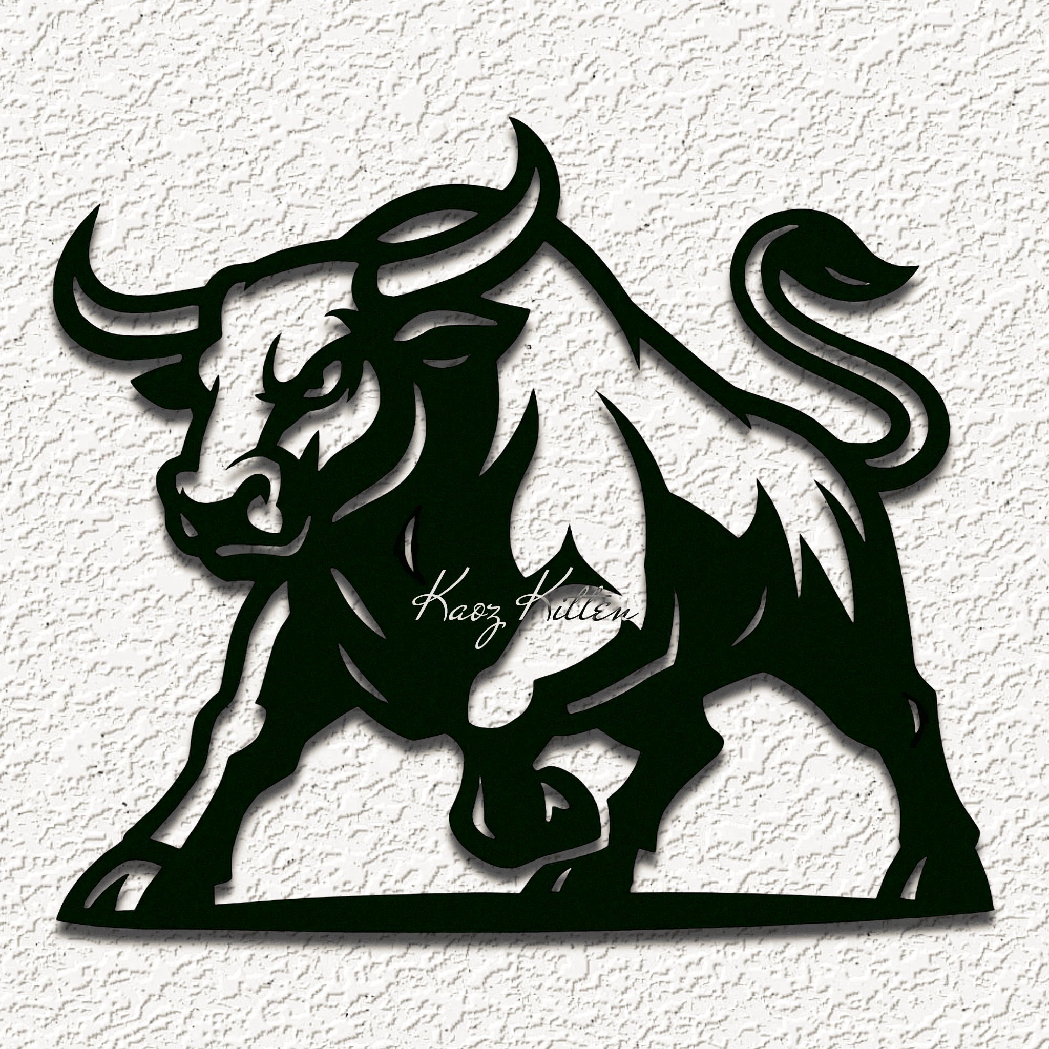 mythical minotaur bull wall art home decor 3d model