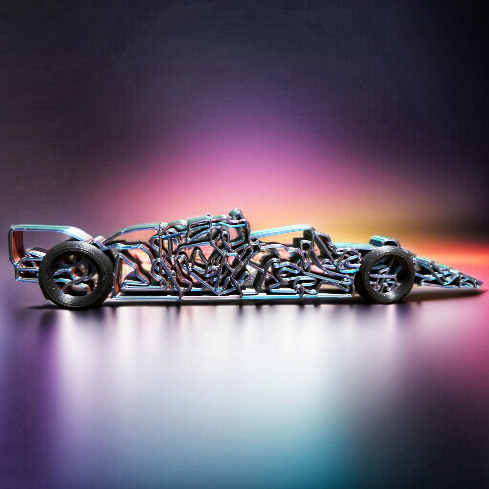 Gamer vibes silk pla by TH3D and black sparkle pla by bambulab.