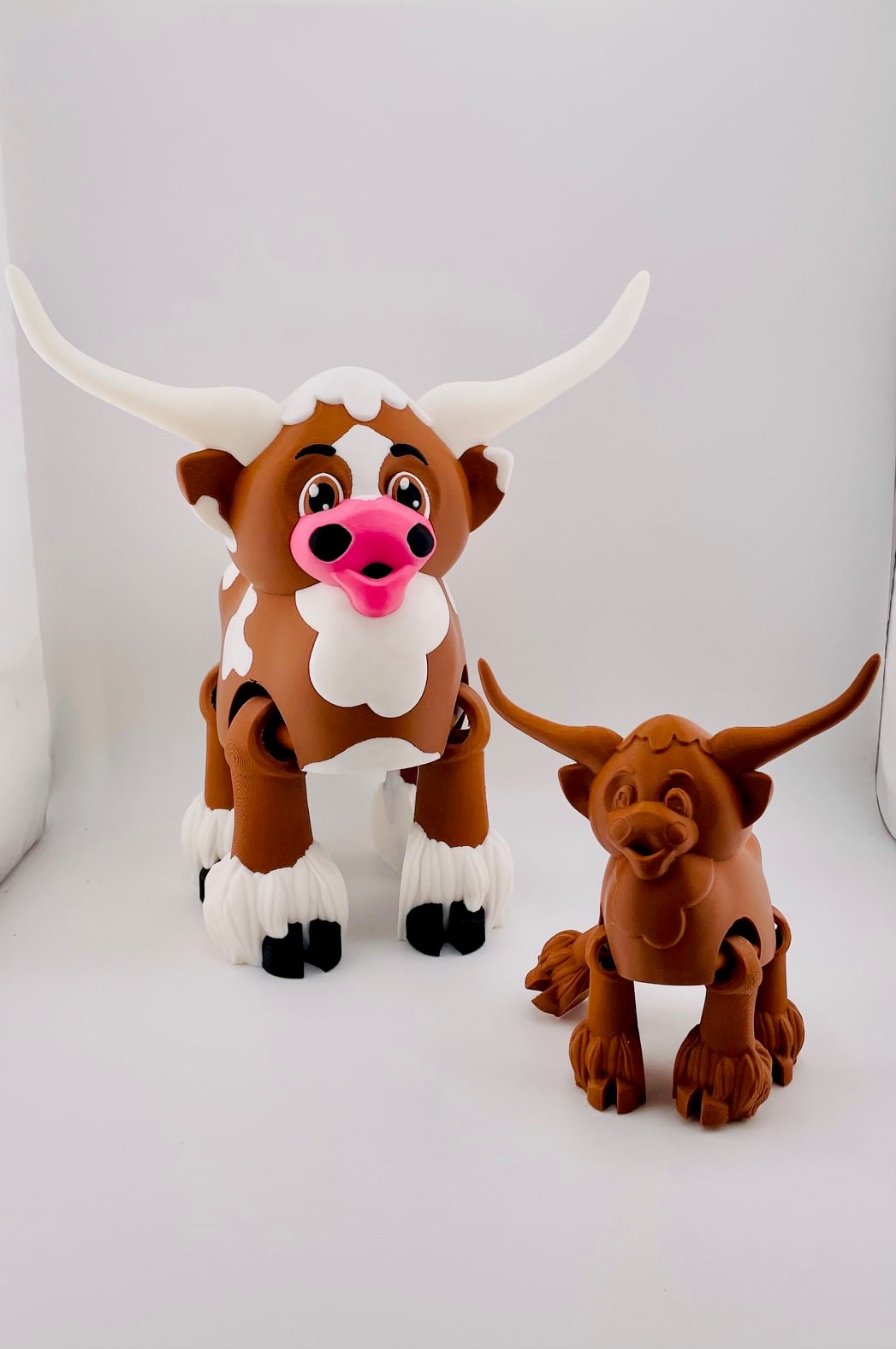 Longhorn Cow Flexi 3d model