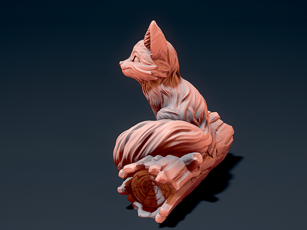 Cute_Fox_2.stl 3d model