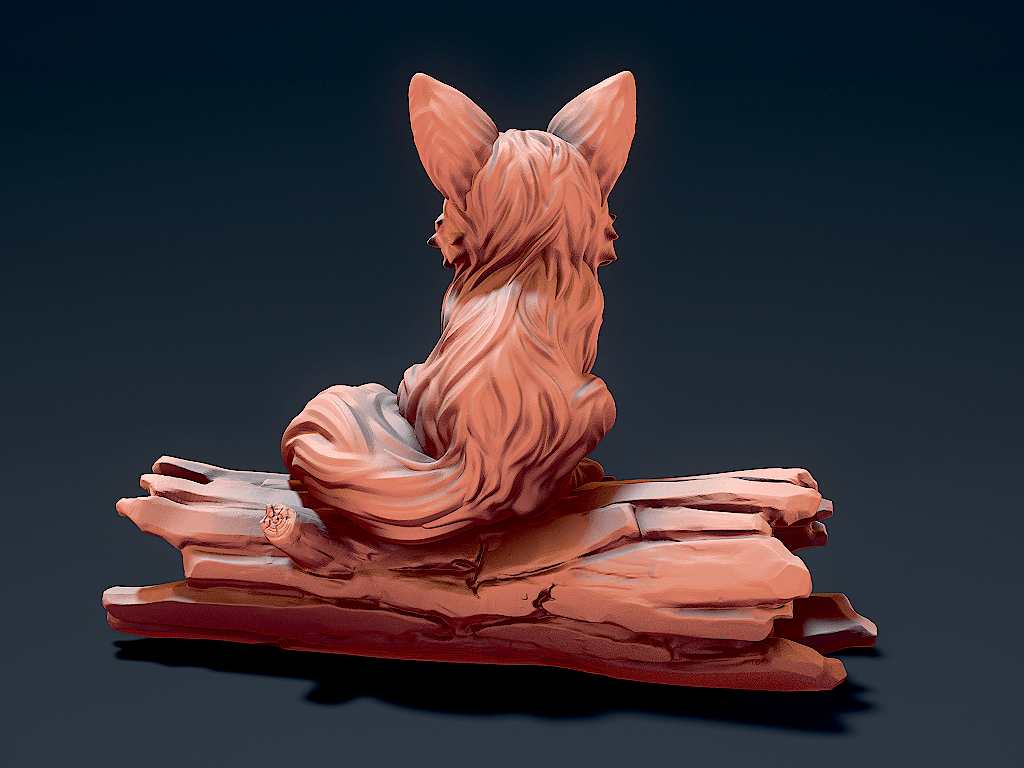 Cute_Fox_2.stl 3d model