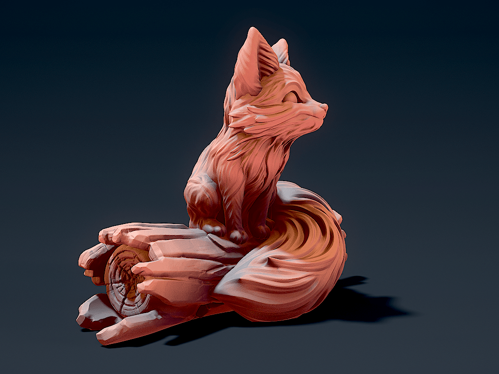 Cute_Fox_2.stl 3d model