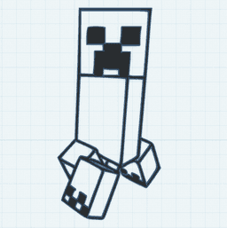 2D creeper wall art.stl 3d model